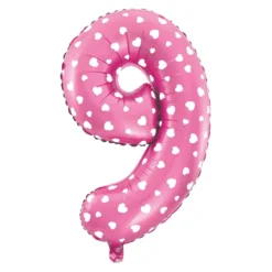 Puhallettava foliopallo nro 9 sydämet 40cm