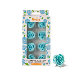 Isot sokeriruusut x6kpl sininen