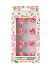 Sokeriruusut x8kpl vaaleanpunainen