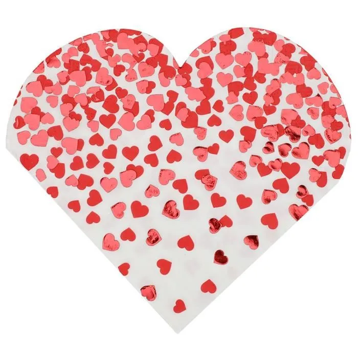 Pun.sydän -muotolautasliinat 10kpl 33 x 33 cm