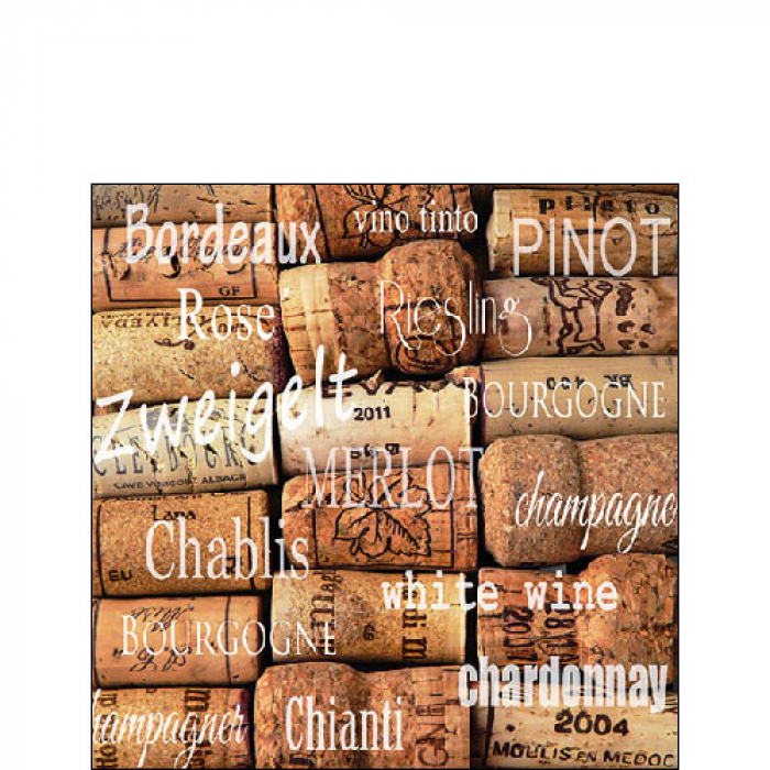 Viinikorkki-servetit 20kpl