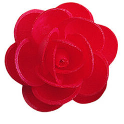 Punaiset vohveliruusut x15kpl 4,5 cm