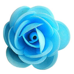 Siniset vohveliruusut x15kpl 4,5 cm