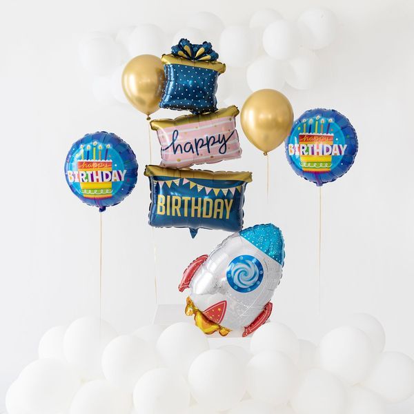 Muotofoliopallo, raketti 56x75cm - Image 2