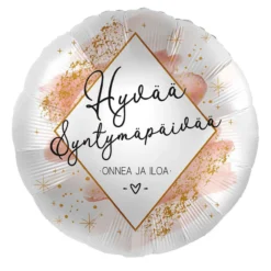Hyvää Syntymäpäivää -foliopallo 38cm