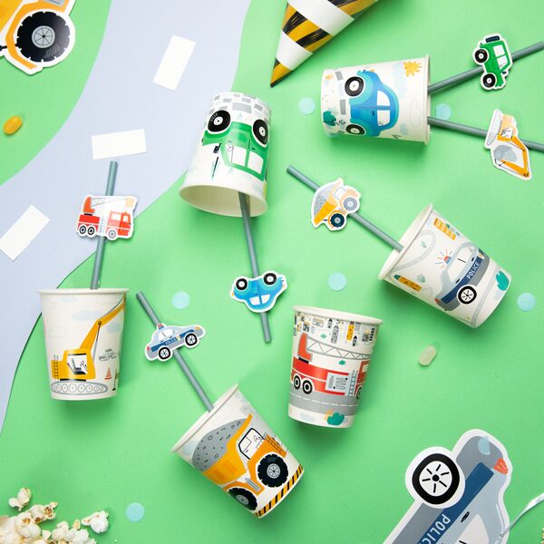 Paperipillit 6kpl, Autot - Image 3