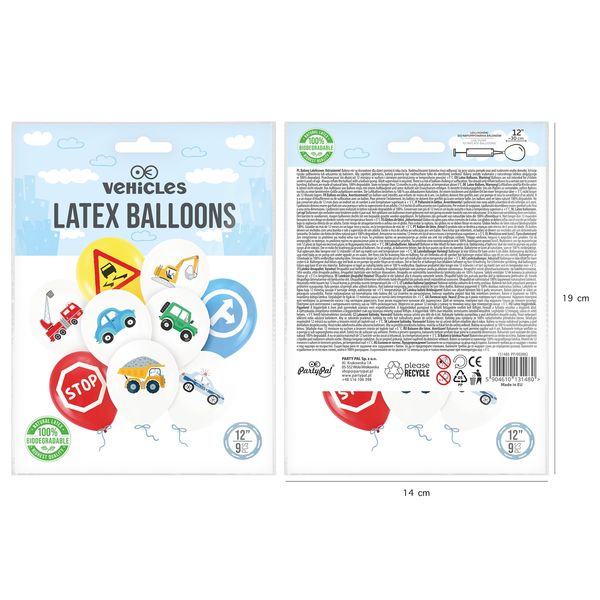 Ilmapallot Autot 9kpl - Image 4