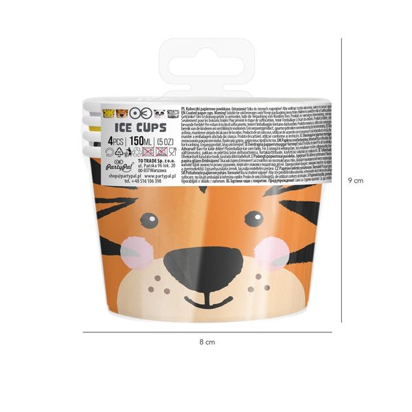 Annoskupit, viidakon eläimet 4kpl - Image 2