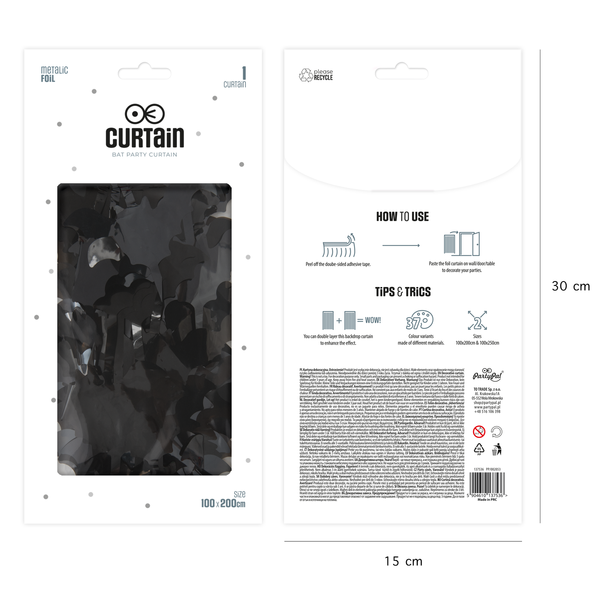 Lepakot -Taustaverho 100 x 200cm - Image 2