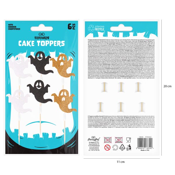 Koristetikut Halloween Kummitukset 6kpl - Image 2