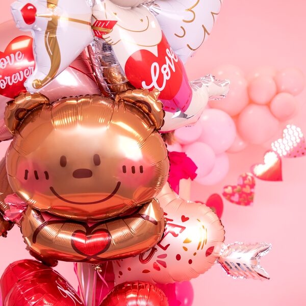 Sydän nalle -foliopallo 58x75cm - Image 4