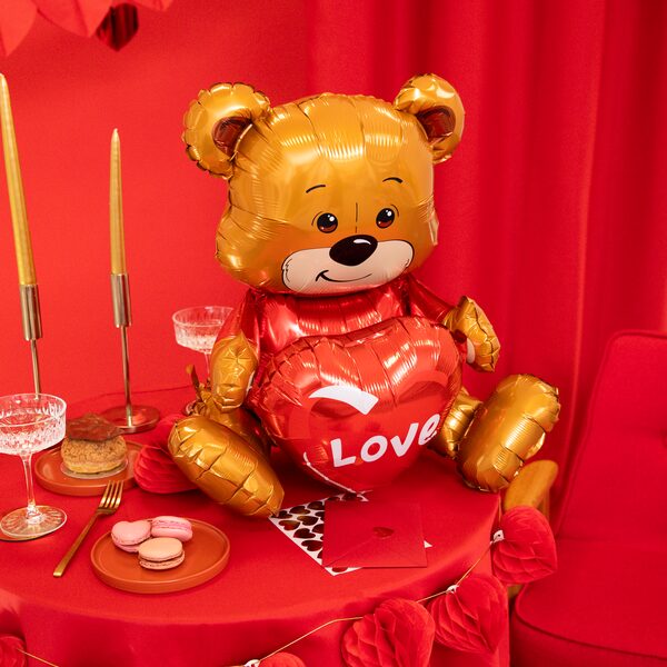 Love istuva nalle -foliopallo 41x50x31cm - Image 2