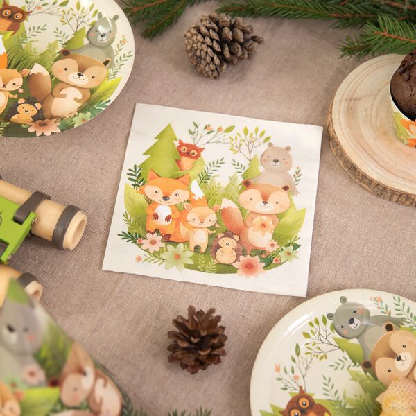 Metsän ystävät -lautasliinat 10kpl - Image 5