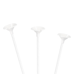 Ilmapallotikut Valkoinen 10kpl