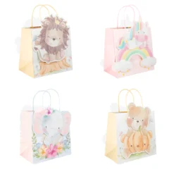 Lahjakassi vaaleanpunainen nalle glitter