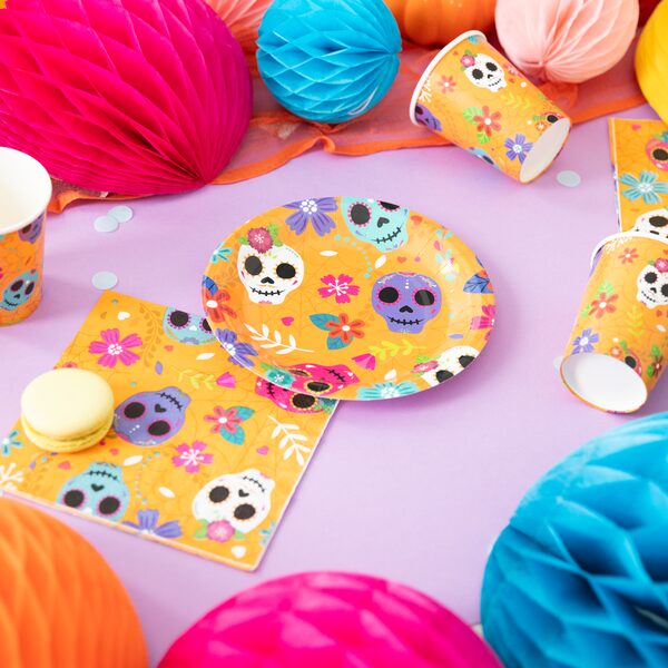Pienet lautaset mexican halloween 6 kpl - Image 4