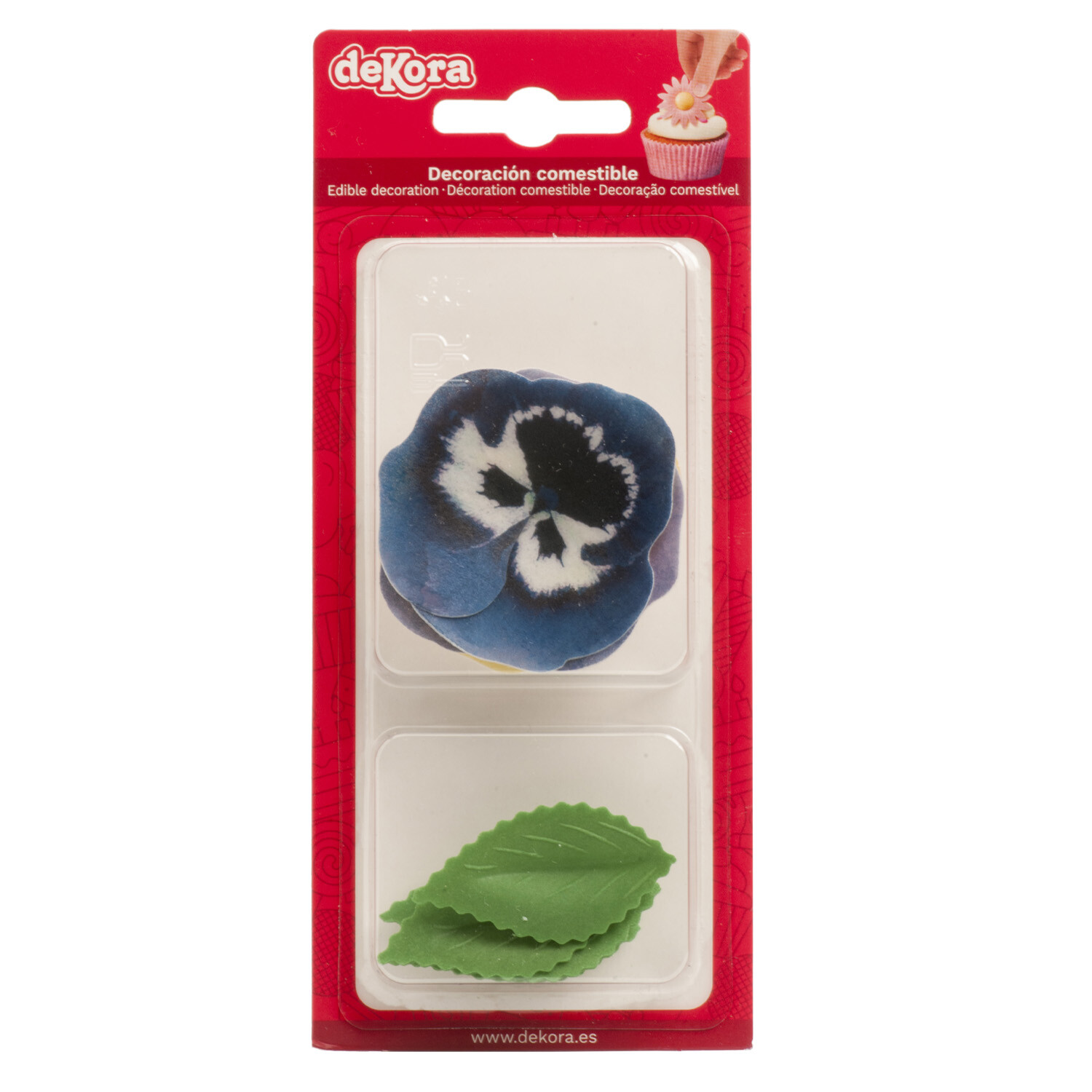 Vohveli orvokit 3kpl ja lehdet 6kpl - Image 2