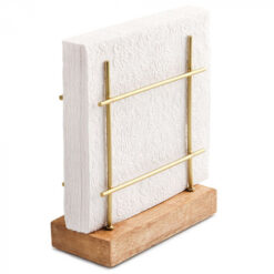 Kultainen lautasliinateline 15x7x7 cm