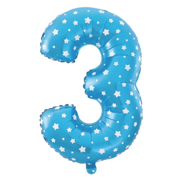 Puhallettava foliopallo nro 3 tähdet 40cm
