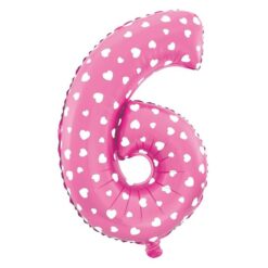 Puhallettava foliopallo nro 6 sydämet 40cm