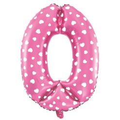 Puhallettava foliopallo nro 0 sydämet 40cm