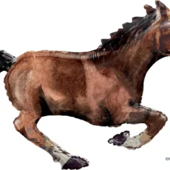 Muotofoliopallo hevonen 101x63cm