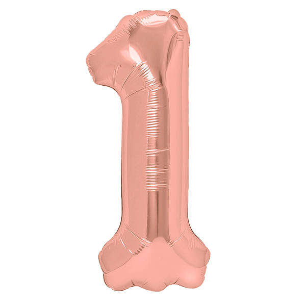 Puhallettava foliopallo nro 1 ruusukulta 40cm