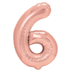 Puhallettava foliopallo nro 6 ruusukulta 40cm