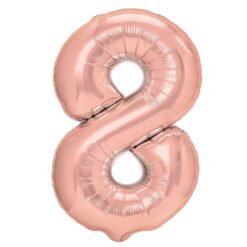 Puhallettava foliopallo nro 8 ruusukulta 40cm