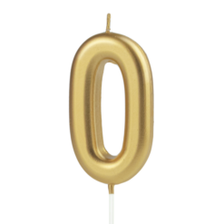 Numerokynttilä 0 kulta