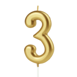 Numerokynttilä 3 kulta