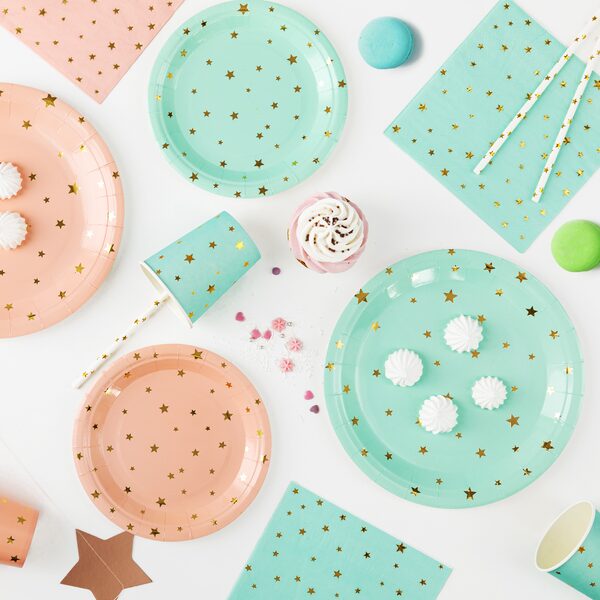 Lautaset roosatähti 6kpl - Image 2