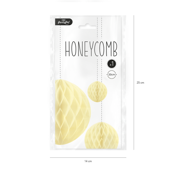 Honeycomb luonnonvalkoinen, 20cm - Image 2