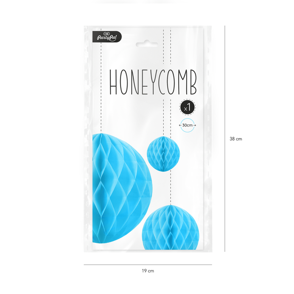 Honeycomb vaaleansininen, 30cm - Image 2