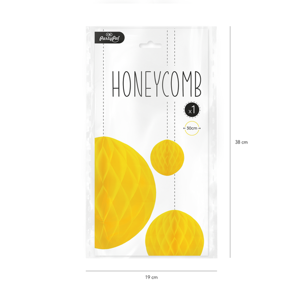 Honeycomb keltainen, 30cm - Image 2