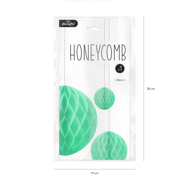 Honeycomb turkoosi, 30cm - Image 2