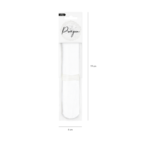 Pompom valkoinen, 15cm - Image 2