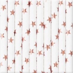 Paperipillit ruusukultatähti 10kpl