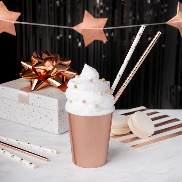 Paperipillit ruusukultatähti 10kpl - Image 3