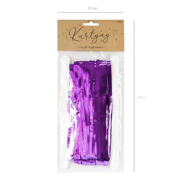 Violetti taustaverho 100x250cm - Image 2