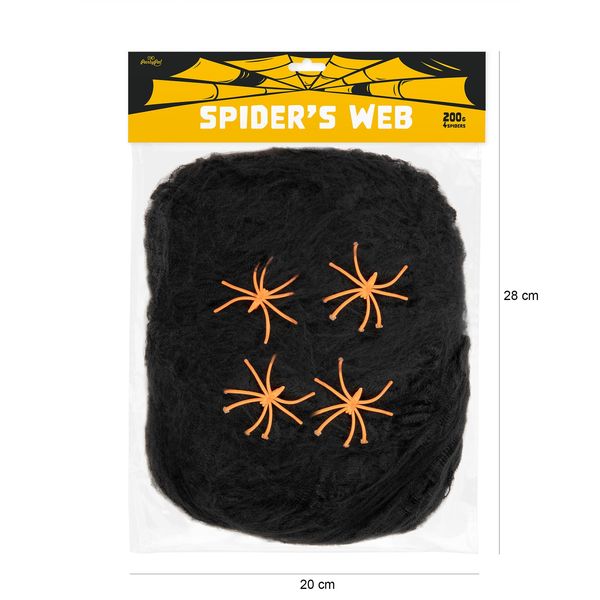 Hämähäkinverkko, Musta 200g - Image 2