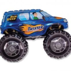 Muotofoliopallo -Monsteriauto sininen