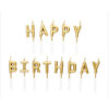 Kakkukynttilät kulta happy birthday