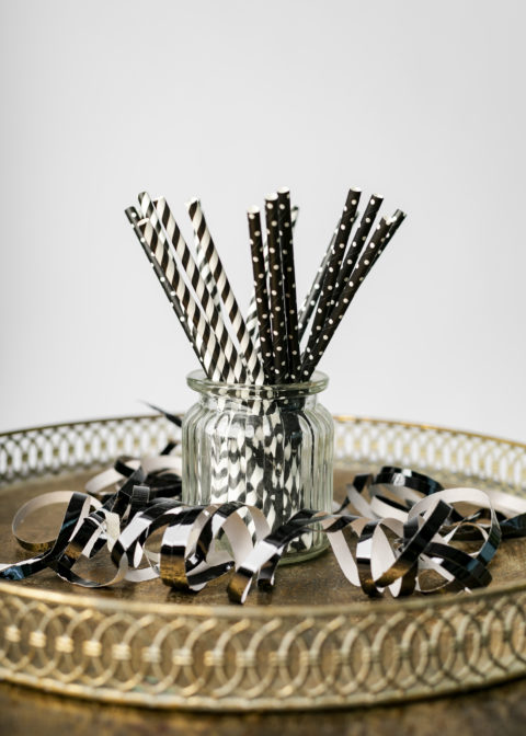 Paperipillit raita/pallo musta 20kpl - Image 2