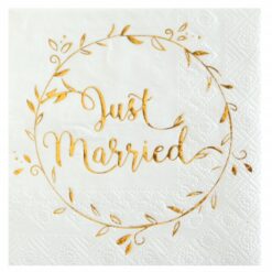 Just married-servetit 20kpl