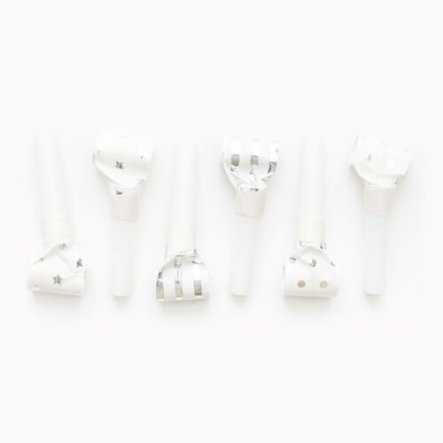 Puhalluspillit hopea 6kpl - Image 2