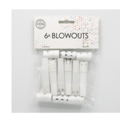 Puhalluspillit hopea 6kpl