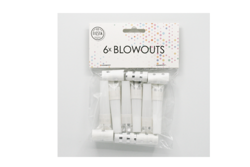 Puhalluspillit hopea 6kpl