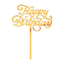 Kakunkoriste happy birthday -kultainen