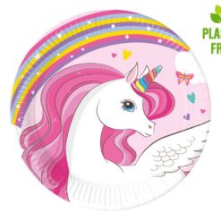 Unicorn rainbow-pikkulautaset 8kpl